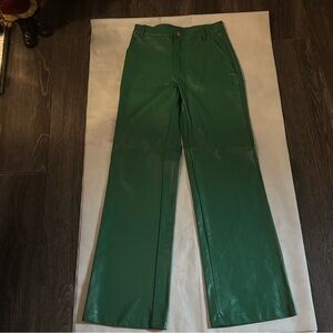 Princess Polly Ashlea Pu Faux Leather Wide Leg Pants 2 Rainbowcore Rocker Punk